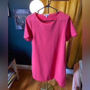 Monteau Pink Scalloped Hem Dress